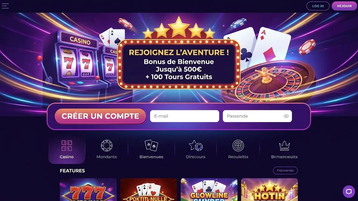 Inscription avec bonus